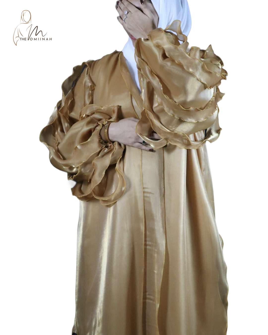 Golden Frill Abaya