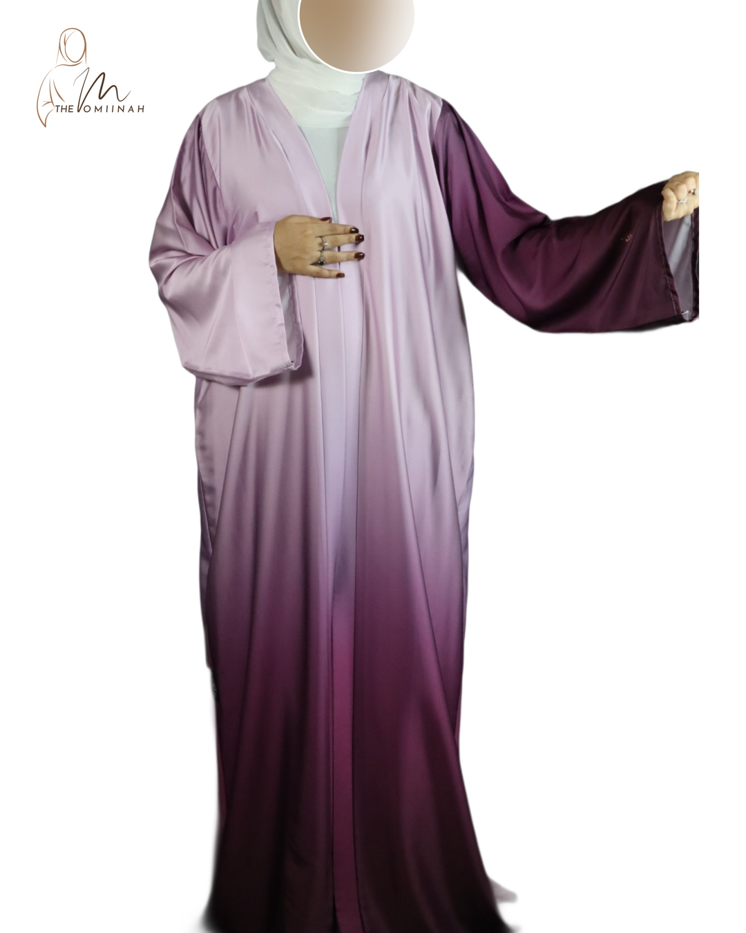 Purple blush Abaya