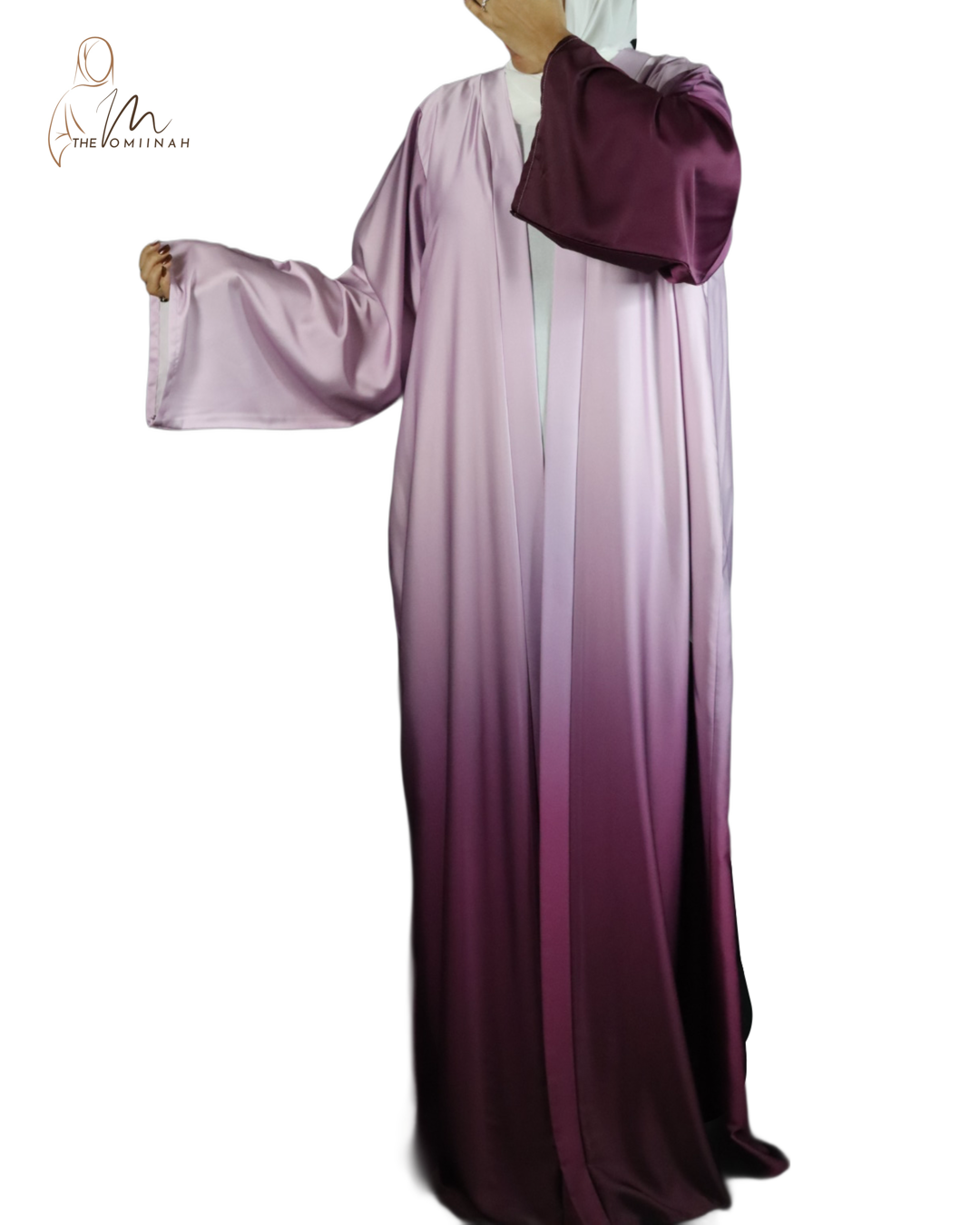 Purple blush Abaya