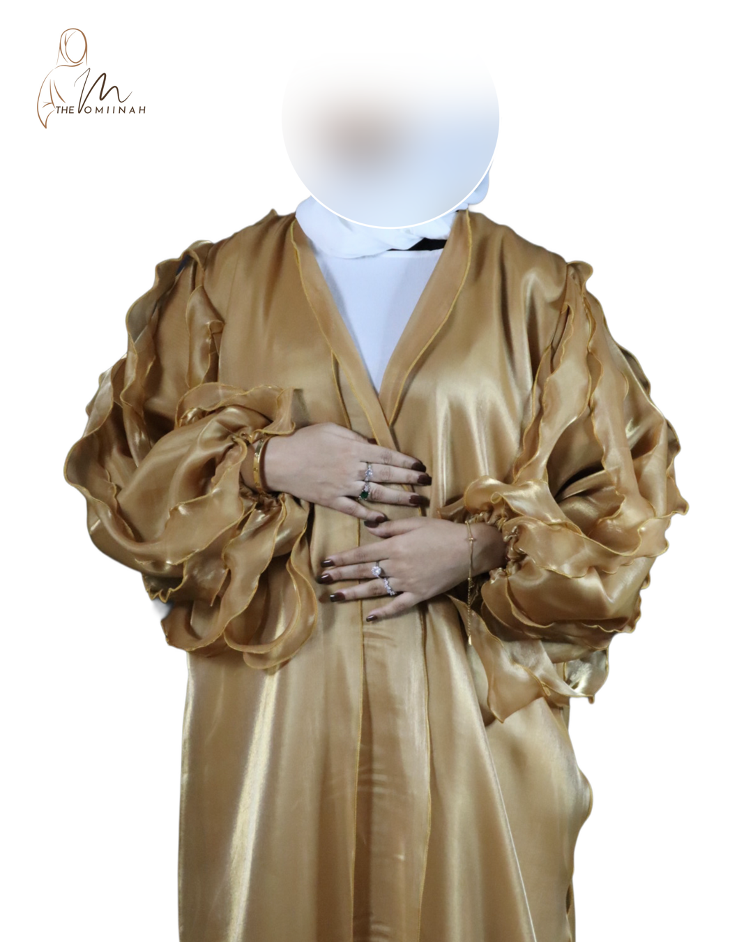 Golden Frill Abaya