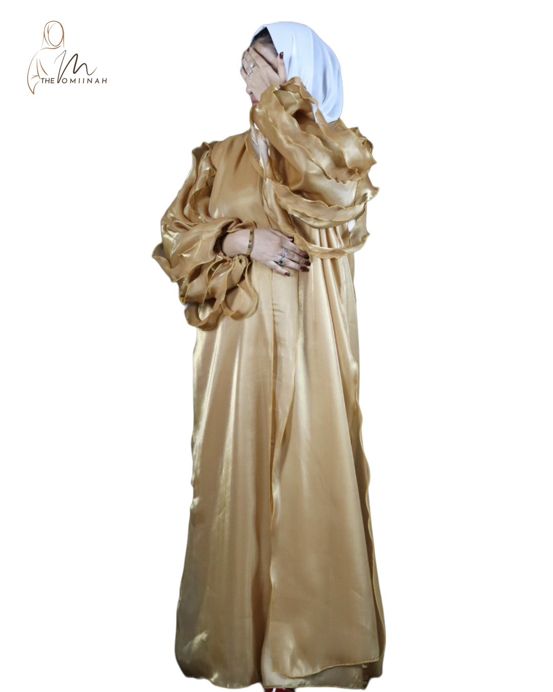 Golden Frill Abaya