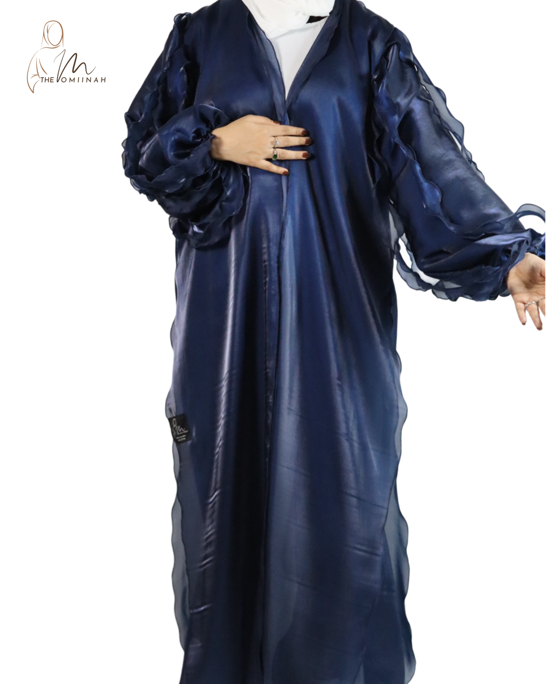 Blue Frill Abaya